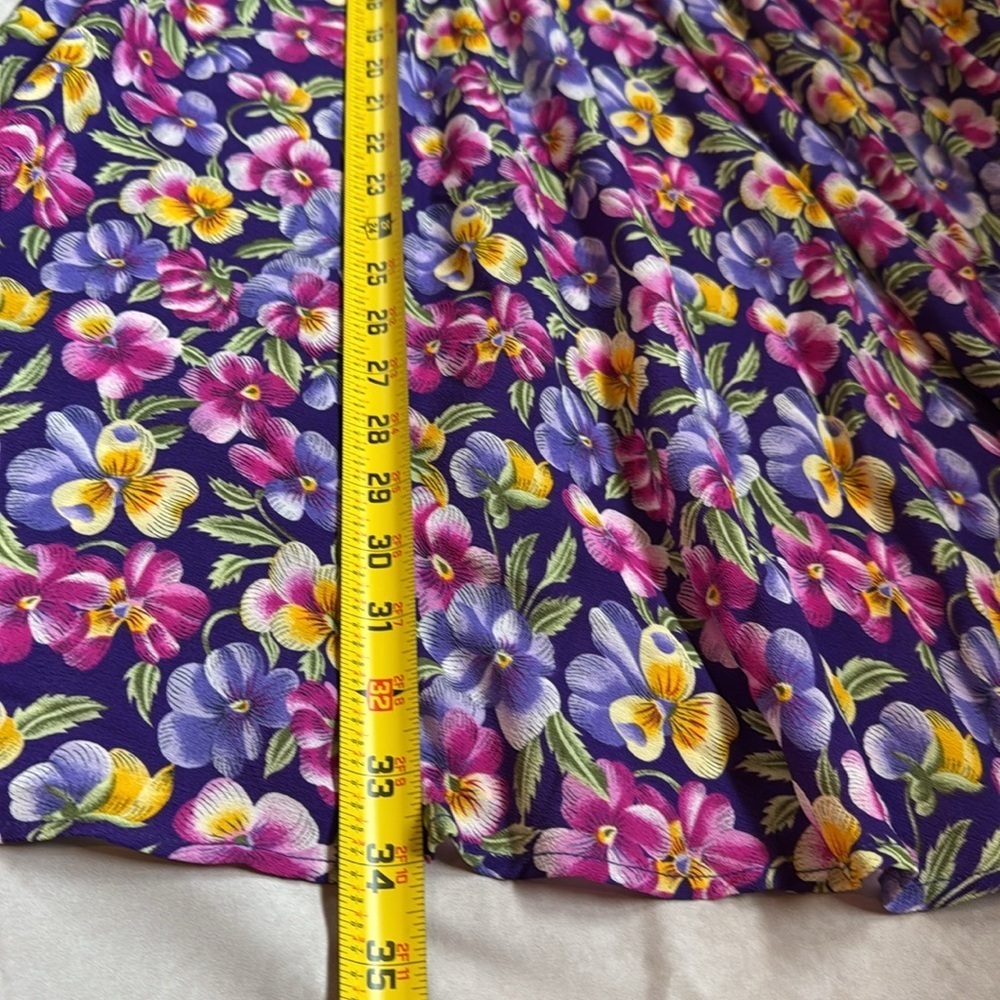 VTG Herman Geist Floral Maxi Skirt NWT Prairie Peasant Boho Cottagecore Women 14 - Picture 9 of 9
